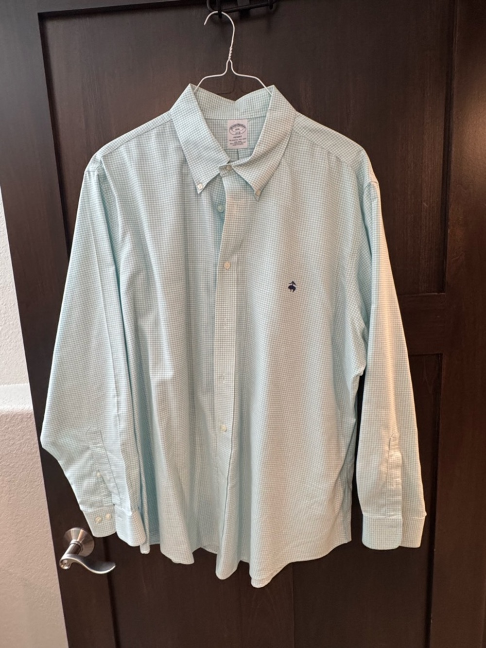 Brooks Brothers Light Mint Button-Down Dress Shirt